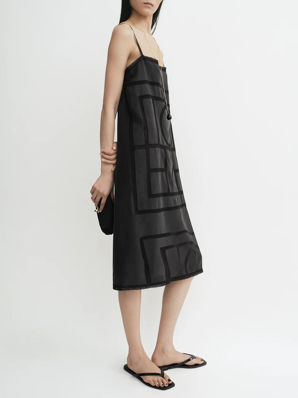 TOTEME-Monogram silk dress-