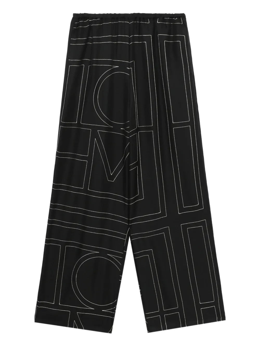 Monogram silk pj bottoms