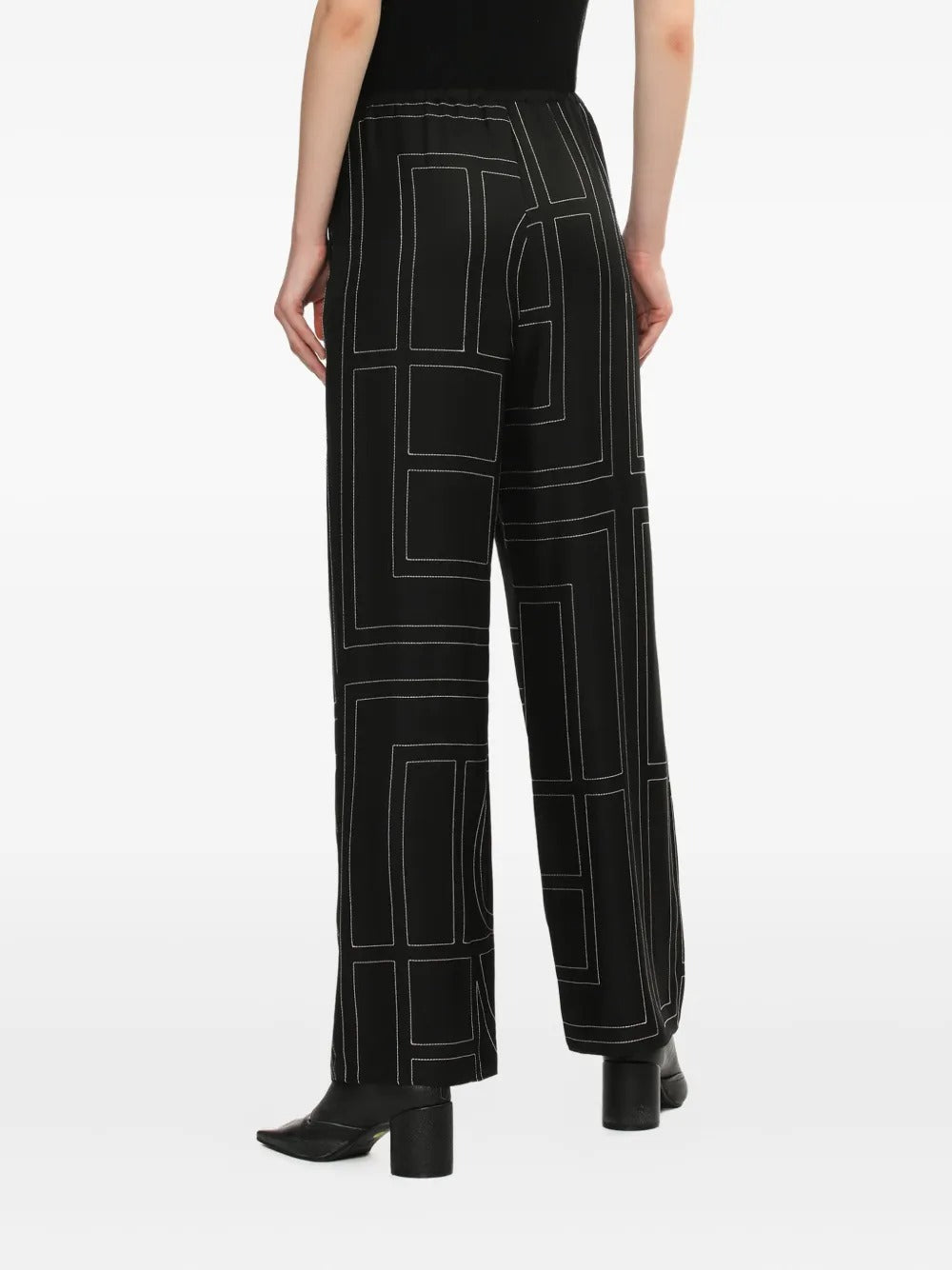 Monogram silk pj bottoms