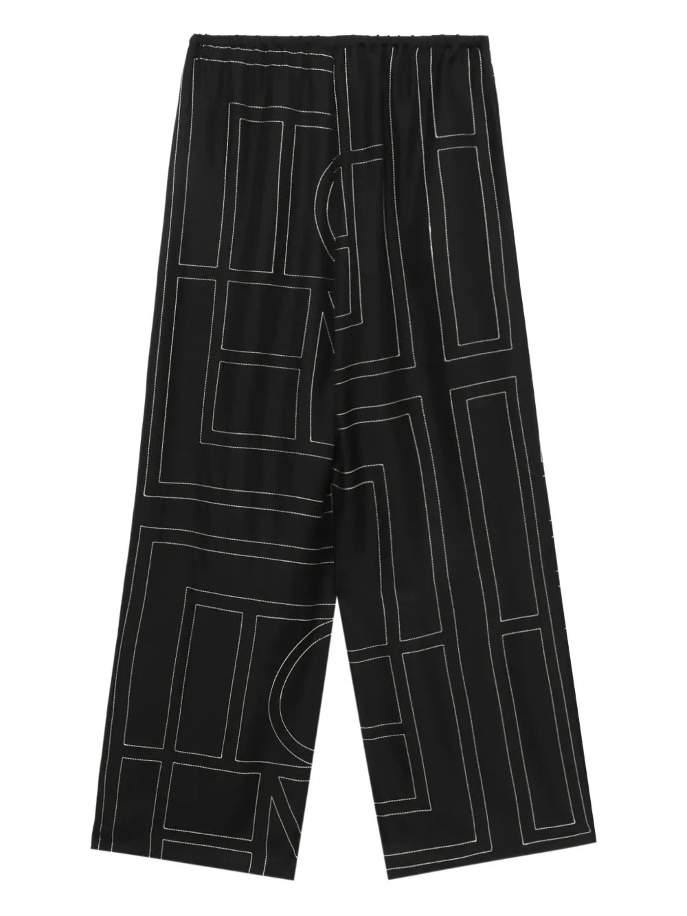 Monogram silk pj bottoms