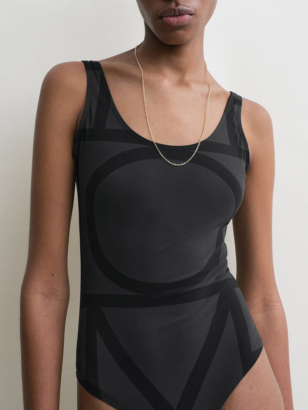 TOTEME-Monogram swimsuit-