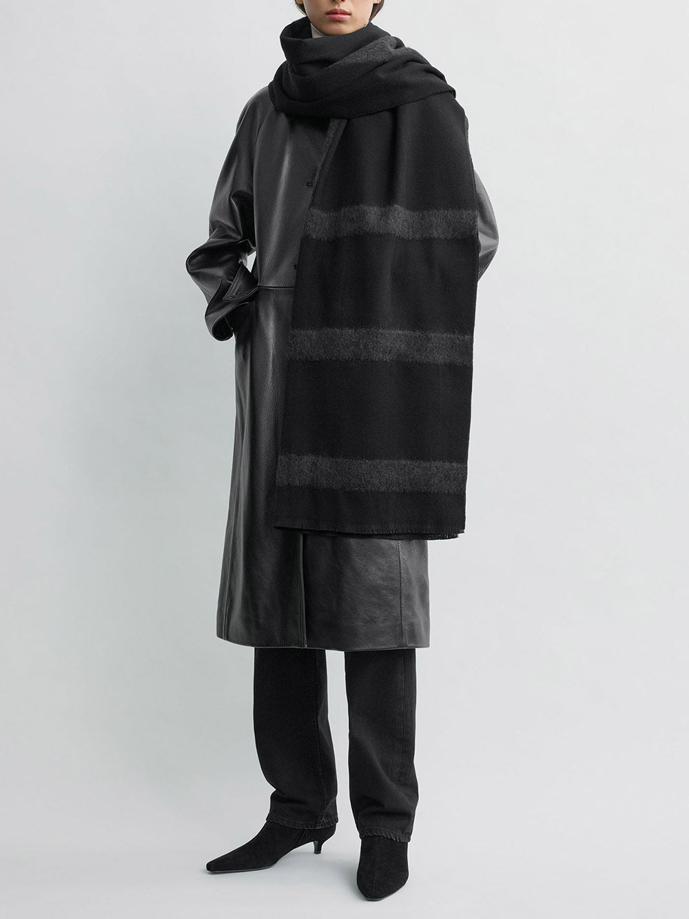 TOTEME-Monogram twill scarf-