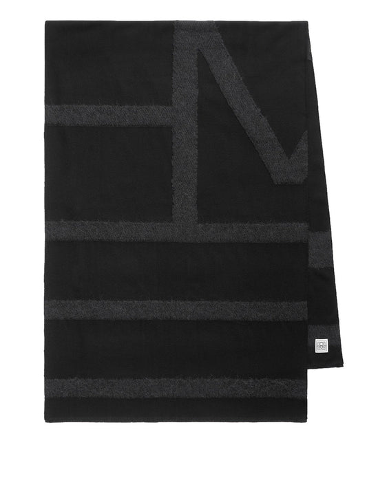 TOTEME-Monogram twill scarf-