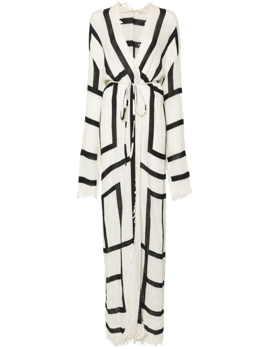 TOTEME-Monogram Wrap Dress-