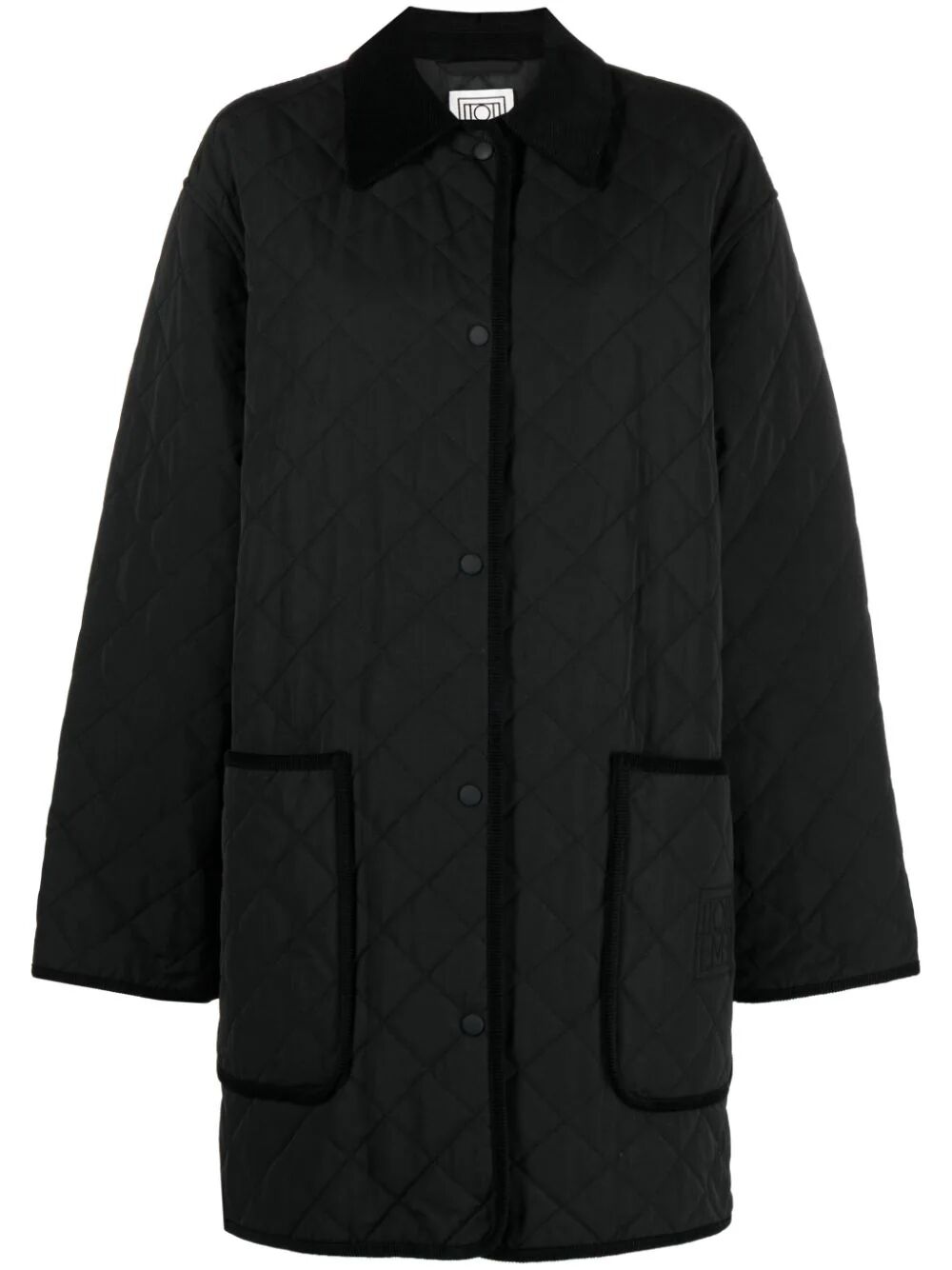 TOTEME-Quilted barn jacket-241WRO1022FB0169 BLACK 001