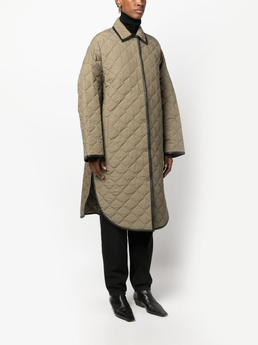 TOTEME-Quilted Cocoon Coat-234WRTWOU087FB0008 MARSH 011