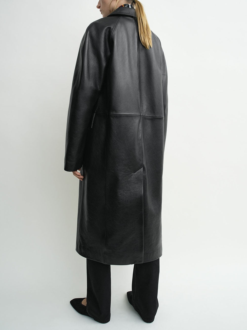 TOTEME-Raglan leather coat-