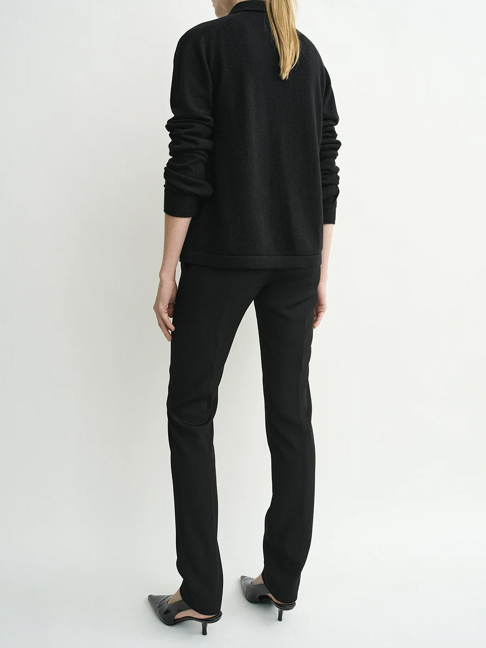 Raglan-sleeve cashmere cardigan