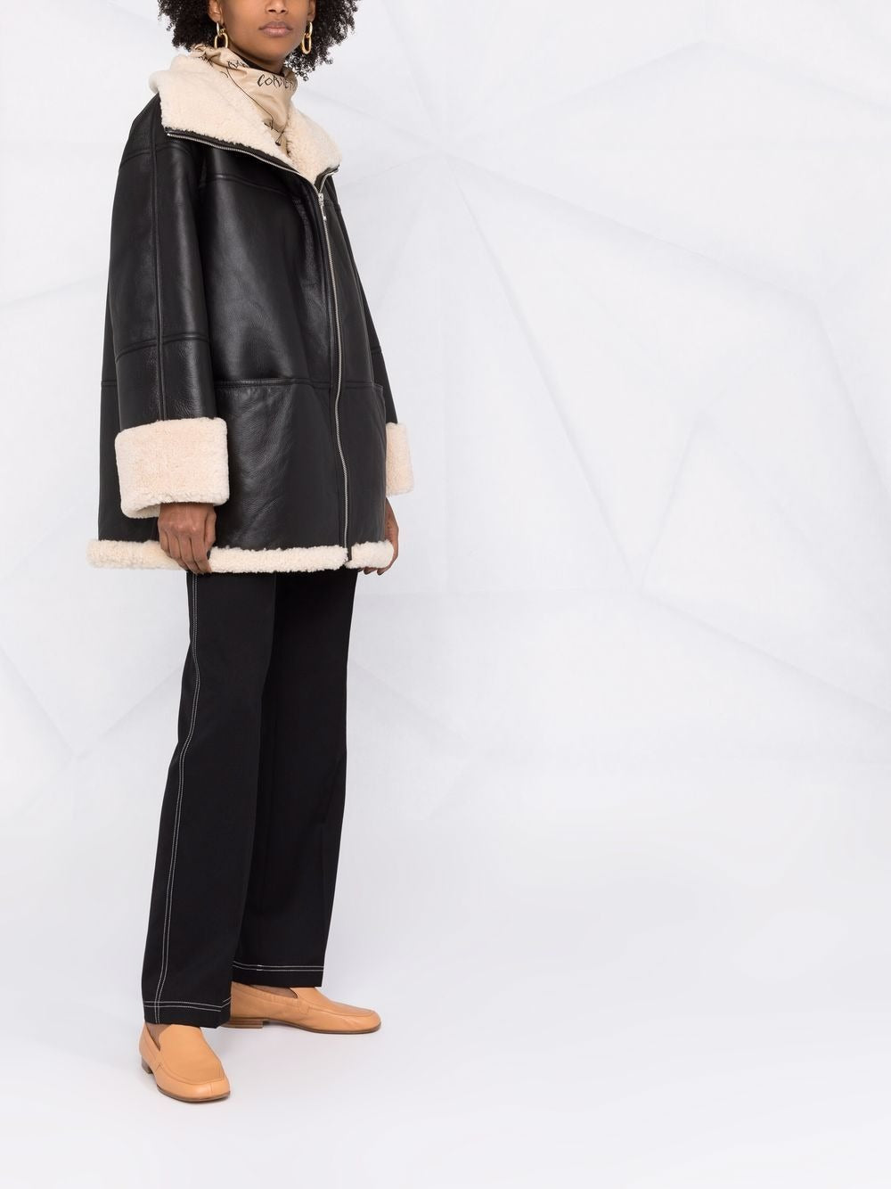 TOTEME-Signature Shearling Jacket-