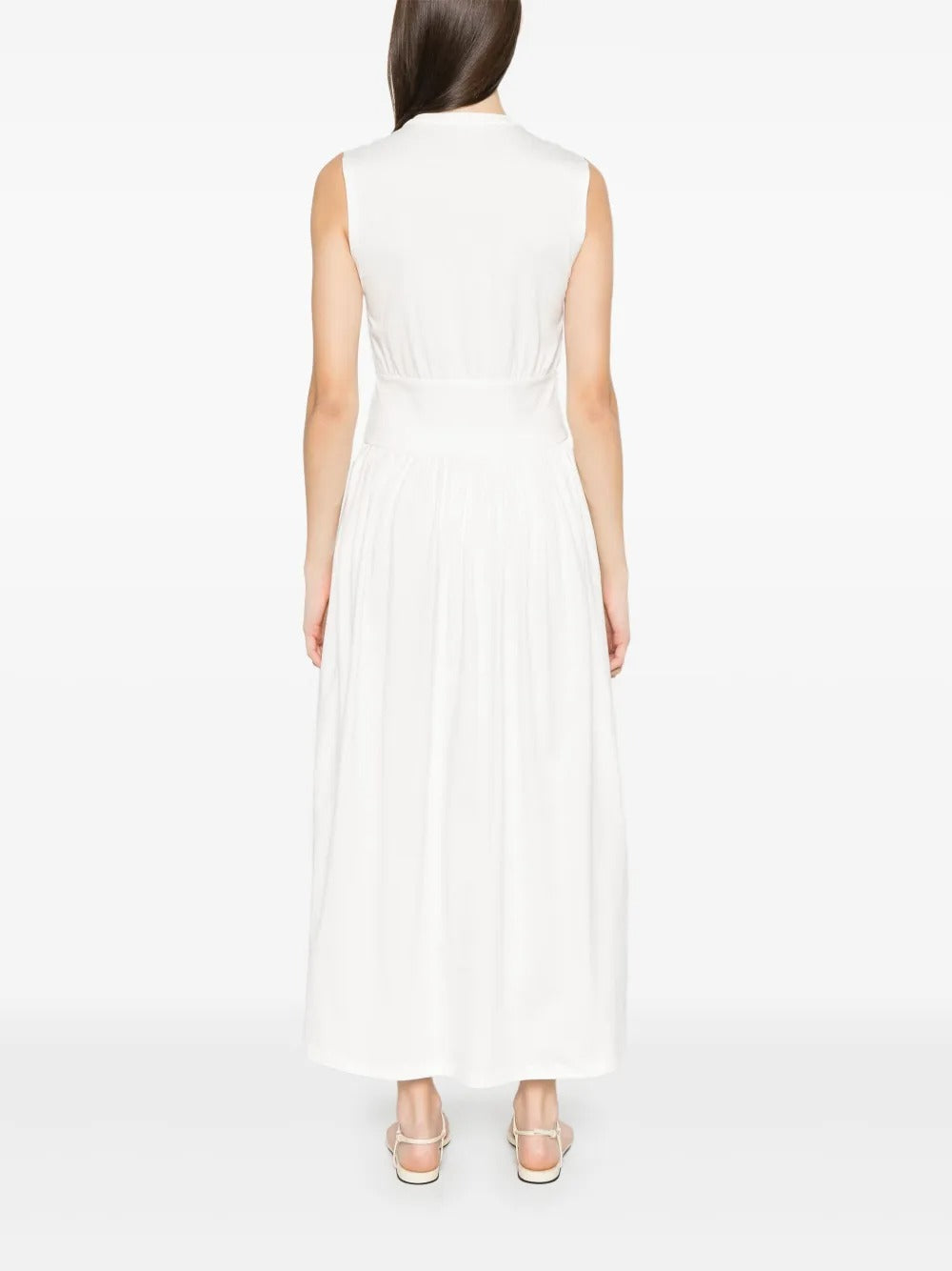toteme sleeveless cotton tee dress TOTME | Women's | Sleeveless Cotton Tee Dress | OFF White Dress DAY