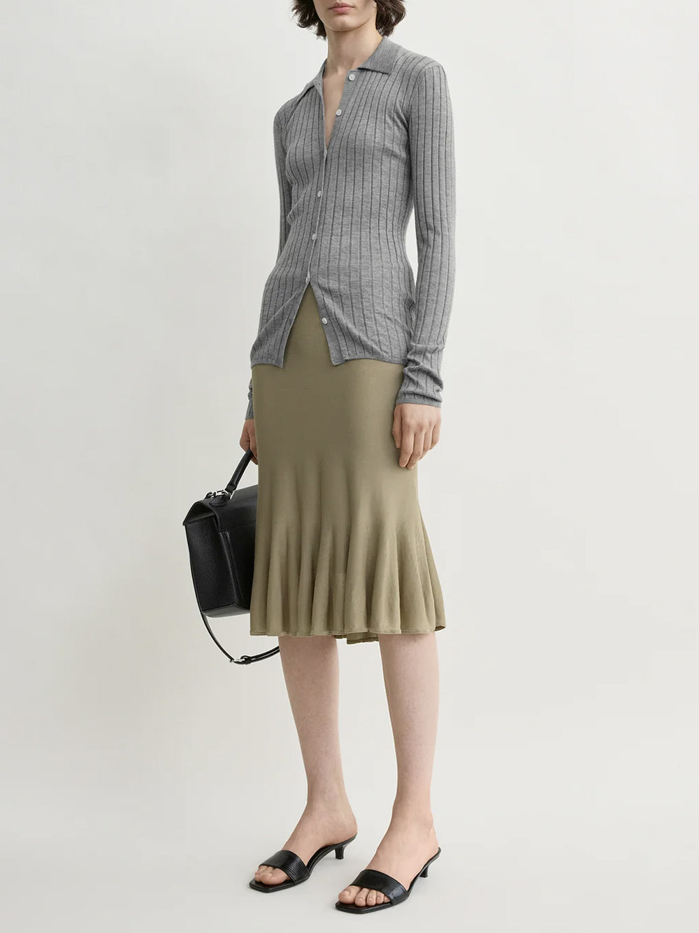 TOTEME-Slim ribbed shirt-