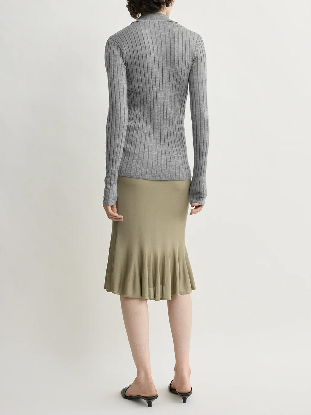 TOTEME-Slim ribbed shirt-