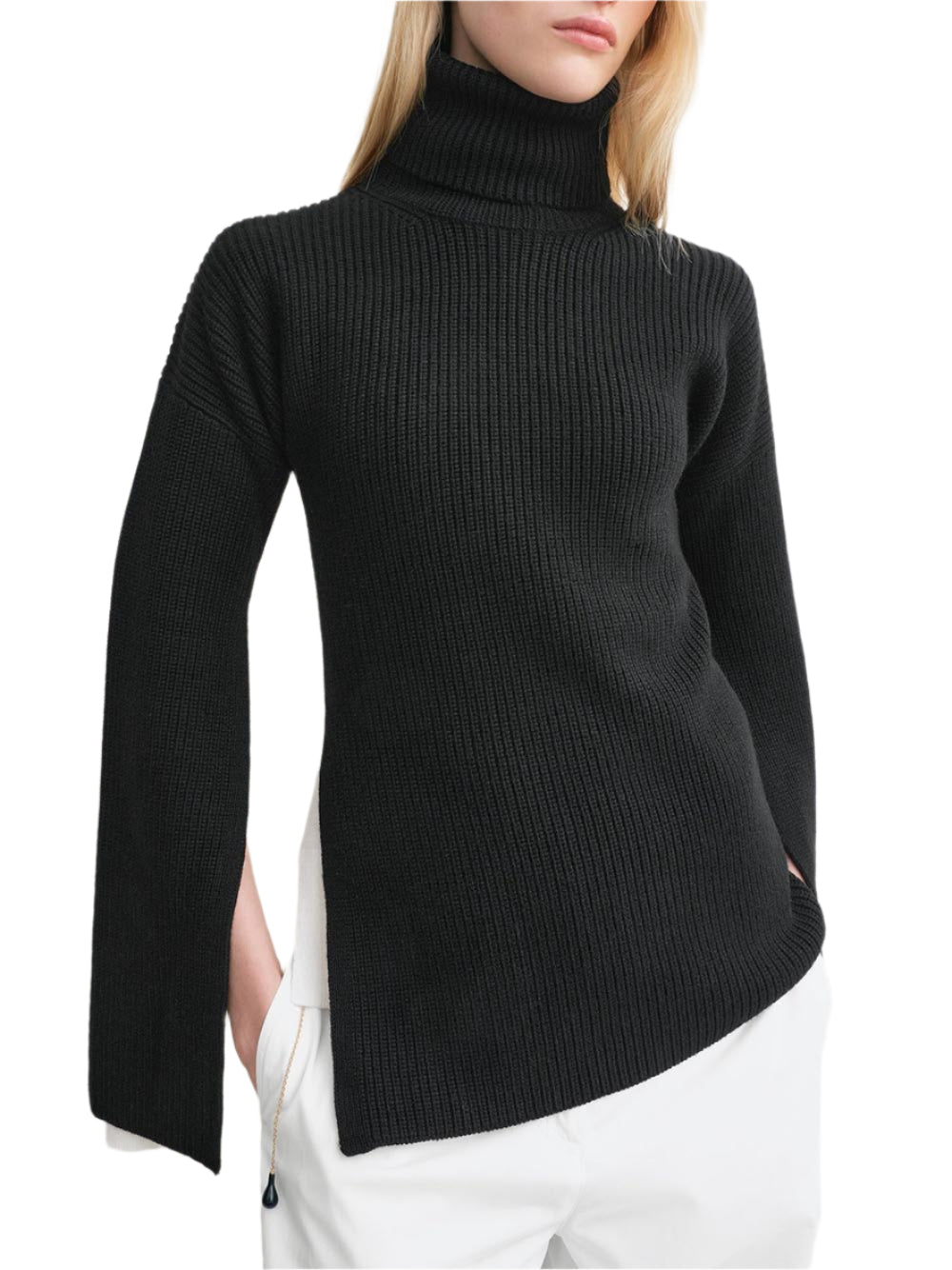 TOTEME-Slit Sleeve Knit-