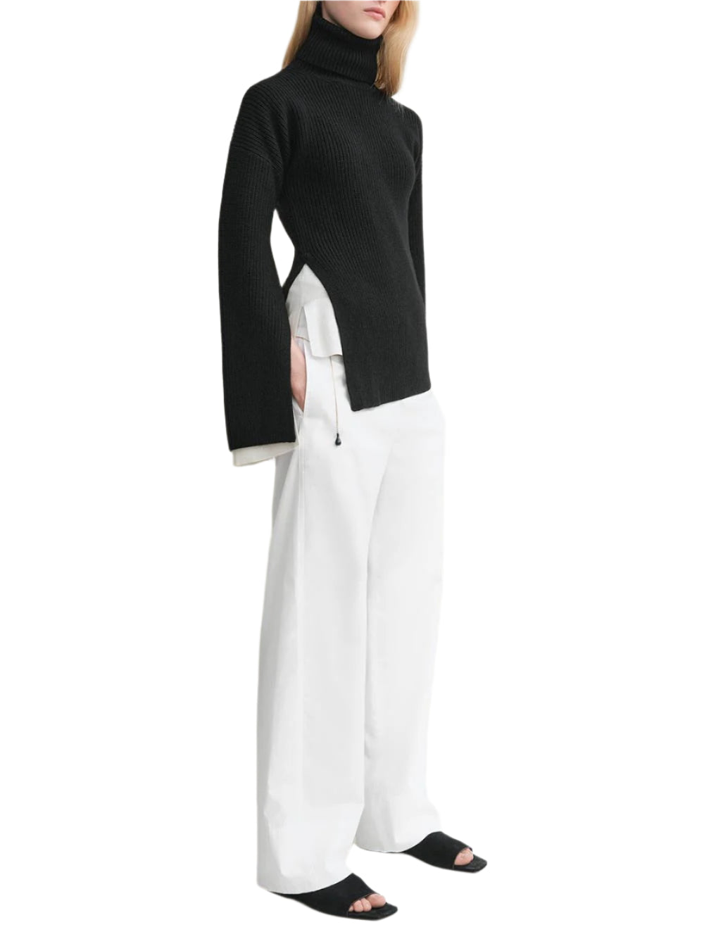 TOTEME-Slit Sleeve Knit-