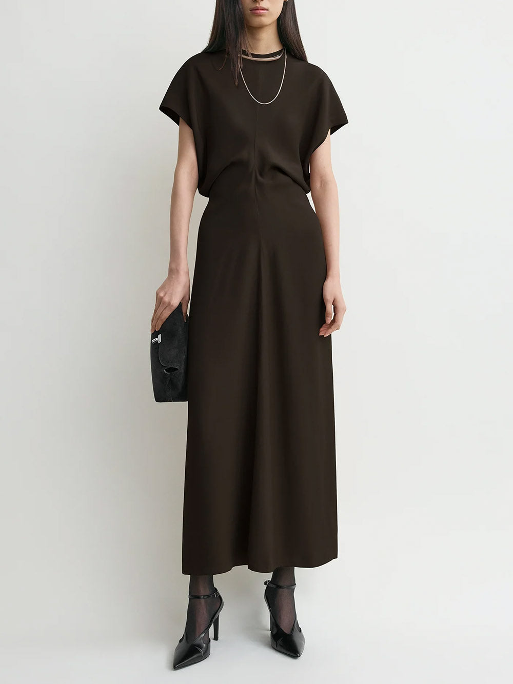 TOTEME-Slouch waist dress-241WRD1103FB0020 BARK – Dope