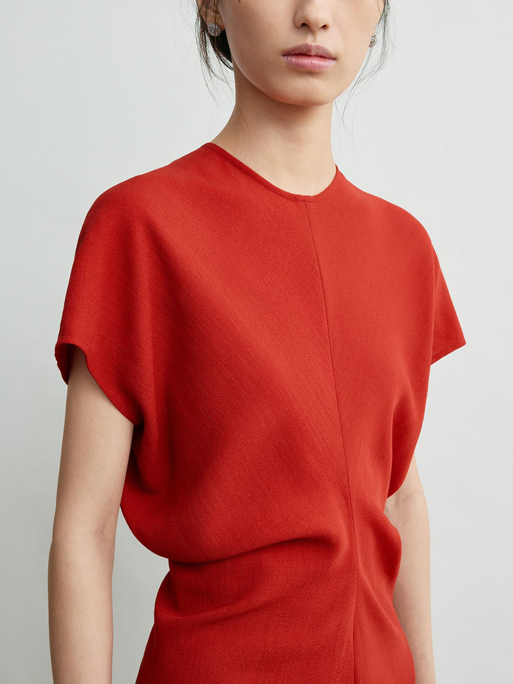 TOTEME-Slouch waist wool dress-