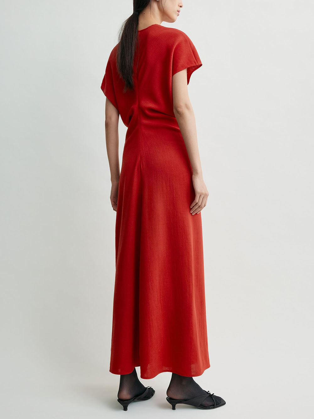 TOTEME-Slouch waist wool dress-