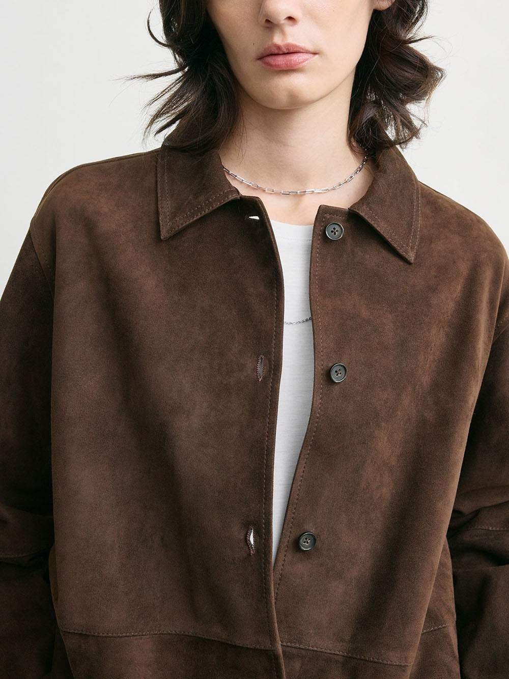 TOTEME-Soft suede overshirt-
