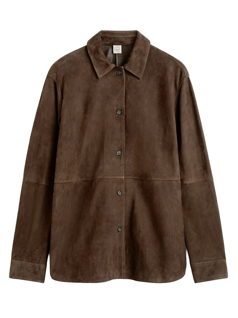 TOTEME-Soft suede overshirt-