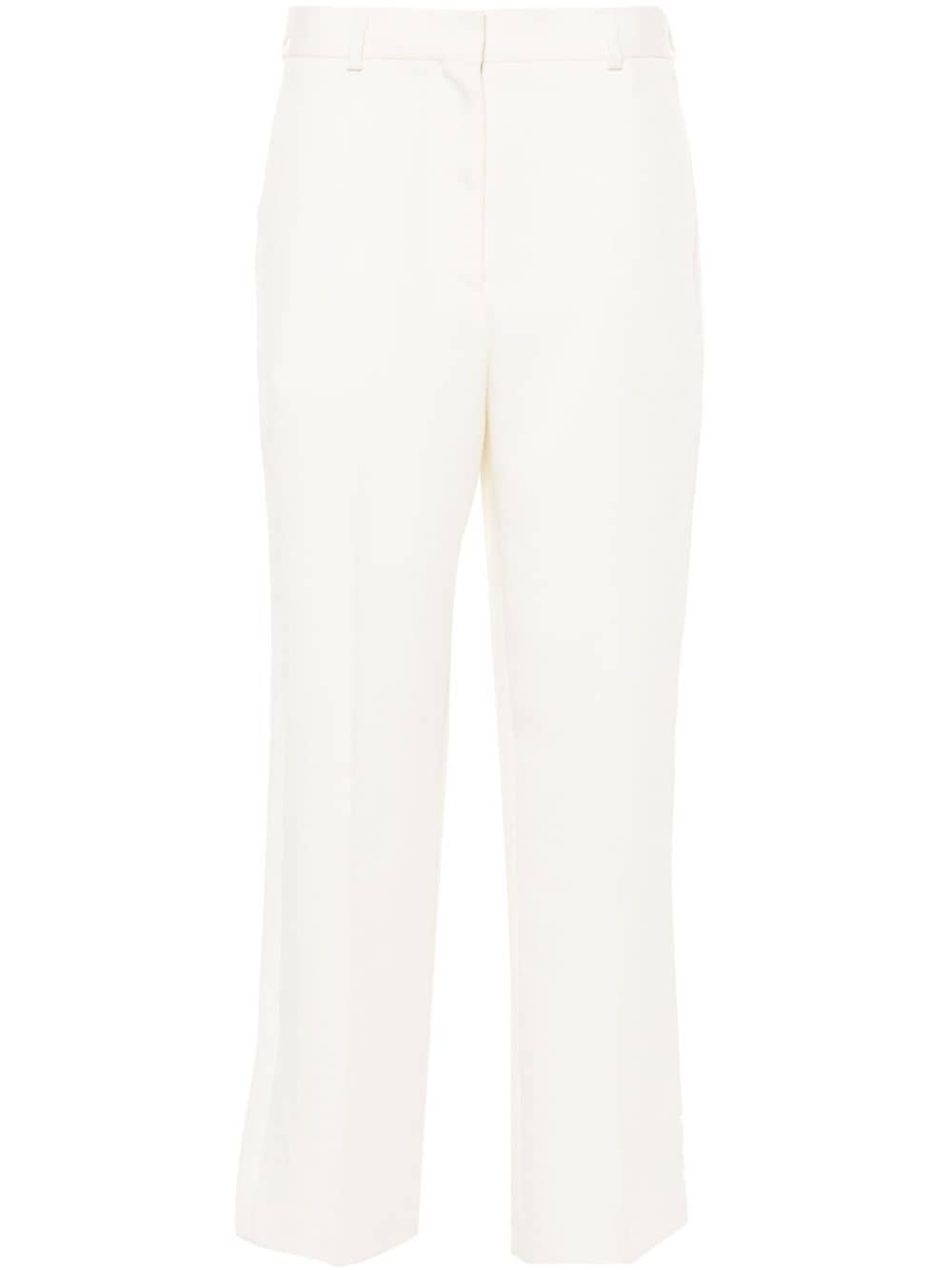 TOTEME-Straight Cropped Trousers-
