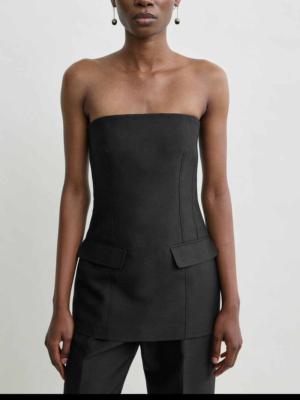 TOTEME-Strapless crepe pocket top-