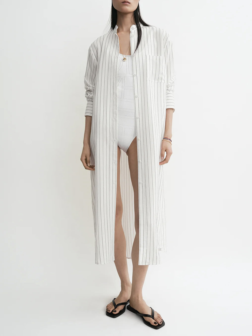 TOTEME-Striped summer tunic-