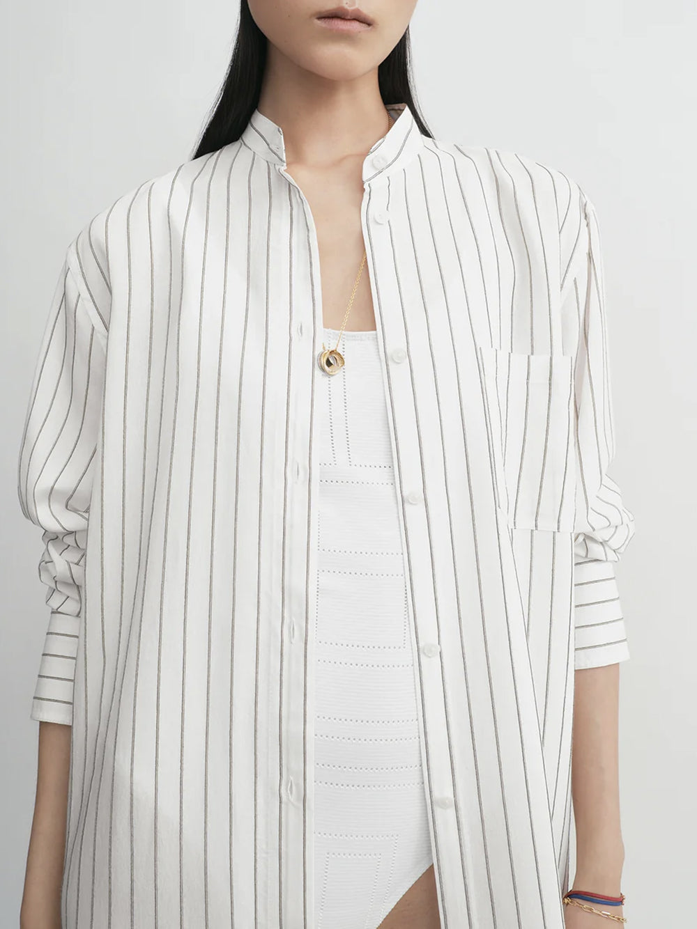 TOTEME-Striped summer tunic-