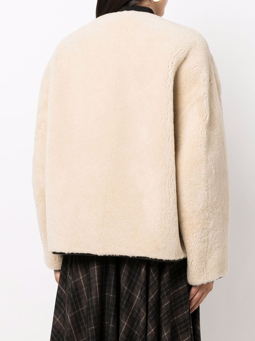 TOTEME-Teddy Shearling Clasp Jacket-