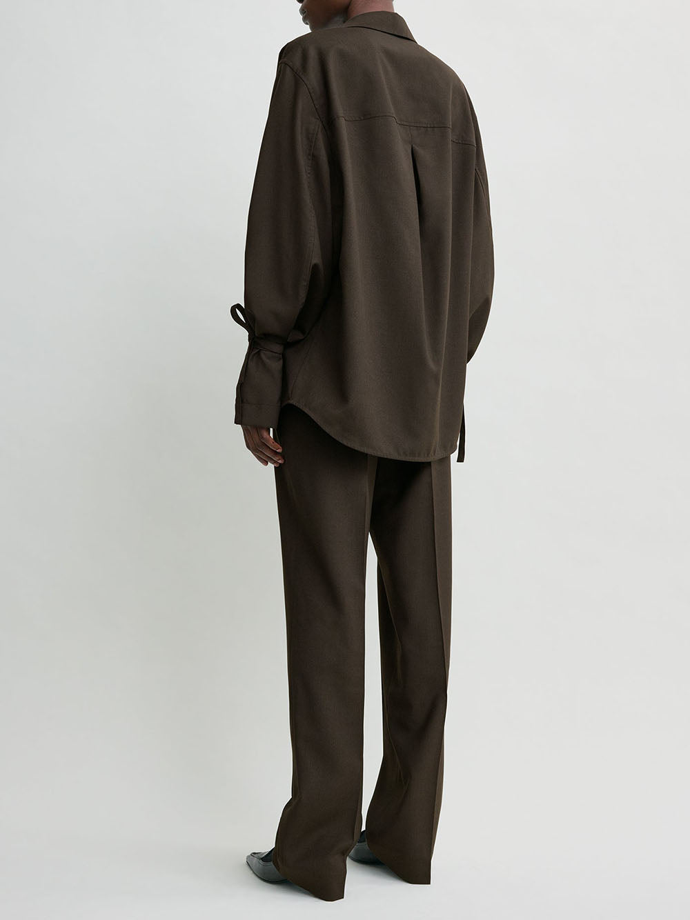 TOTEME-Tie-cuff shirt-