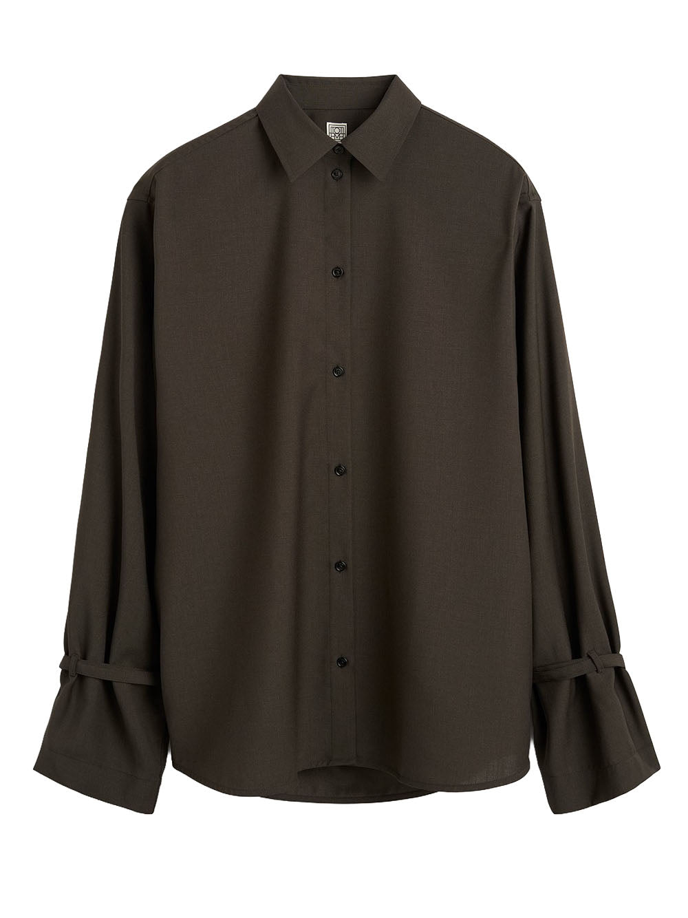 TOTEME-Tie-cuff shirt-