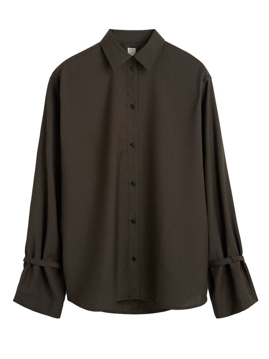 TOTEME-Tie-cuff shirt-
