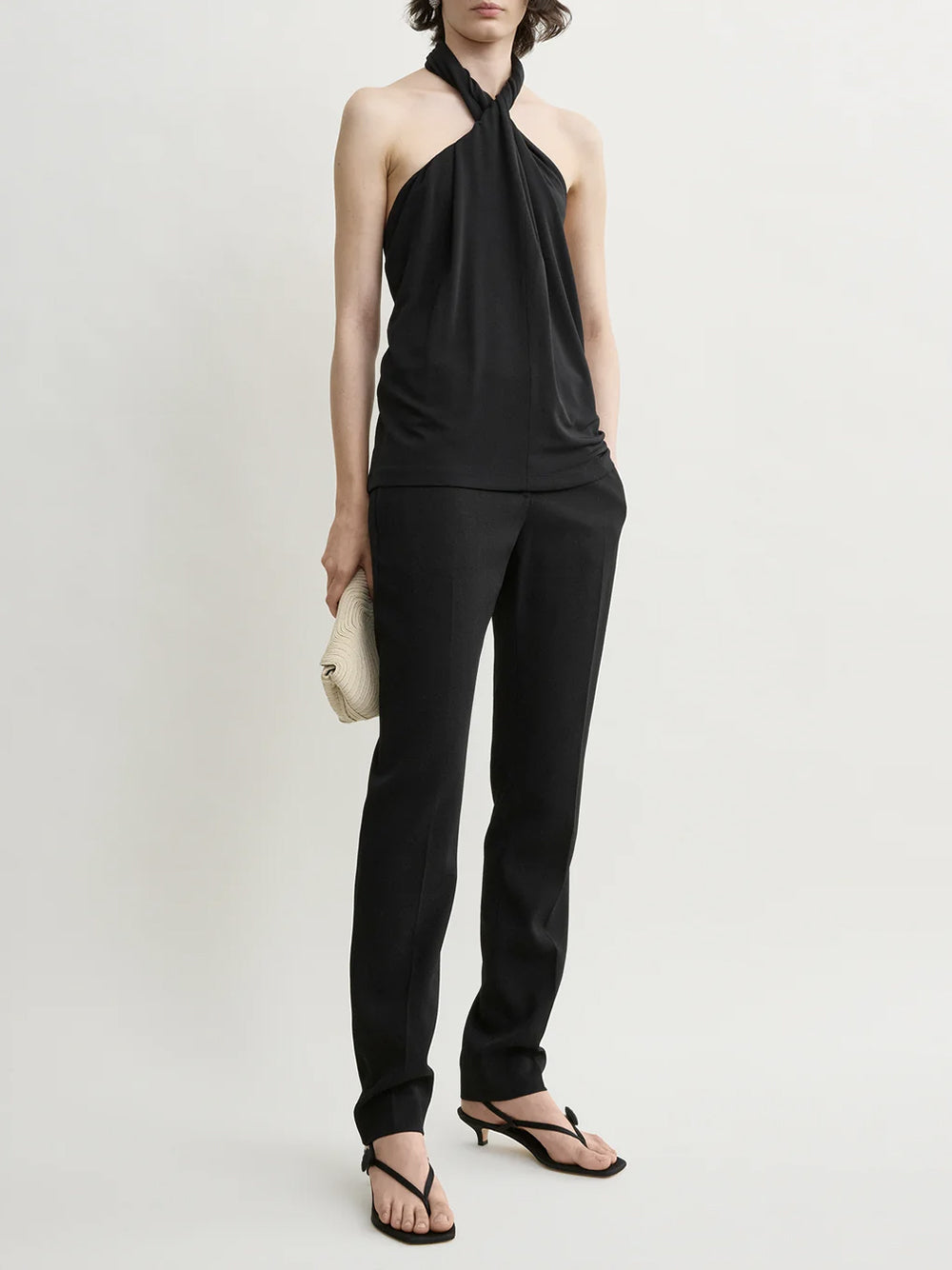 TOTEME-Twisted jersey halter top-