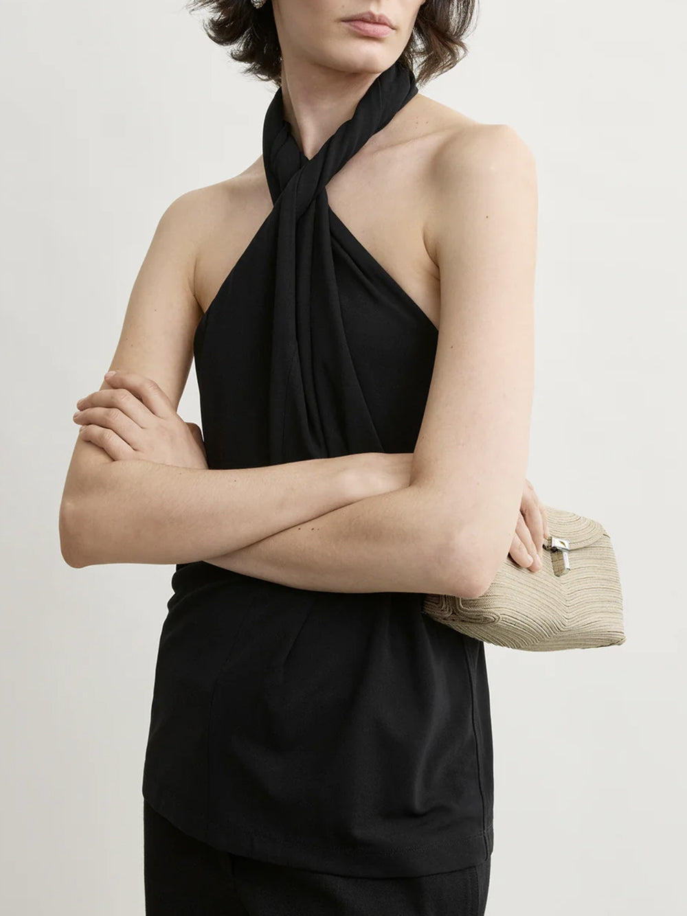 TOTEME-Twisted jersey halter top-