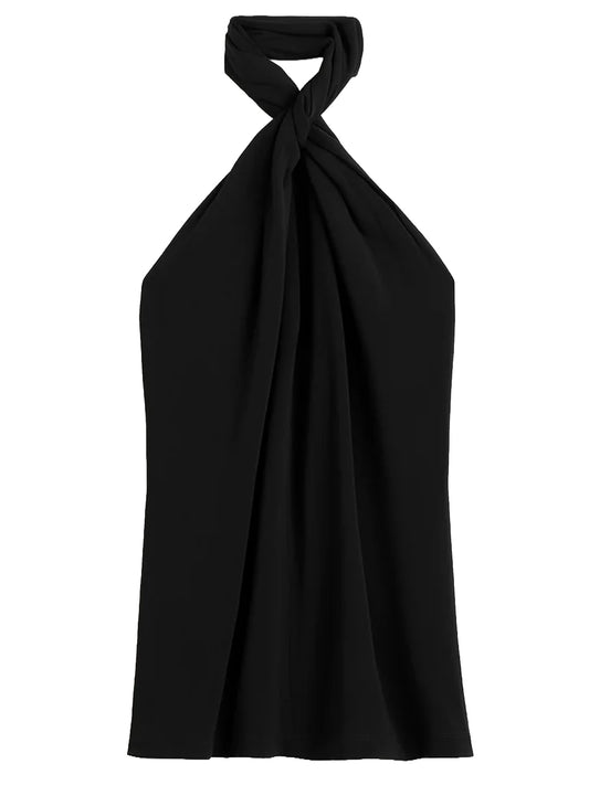 TOTEME-Twisted jersey halter top-