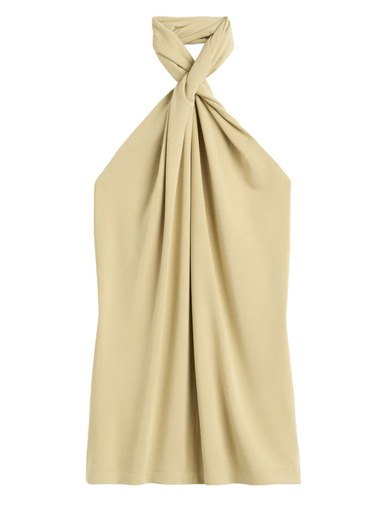 TOTEME-Twisted jersey halter top-