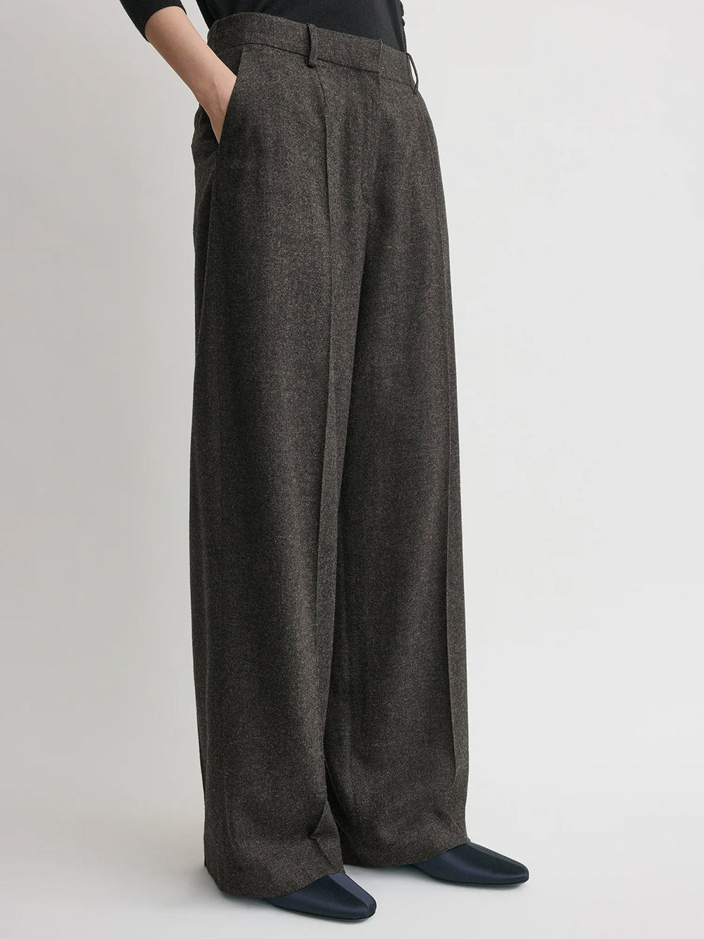 TOTEME-Wide flannel trousers-