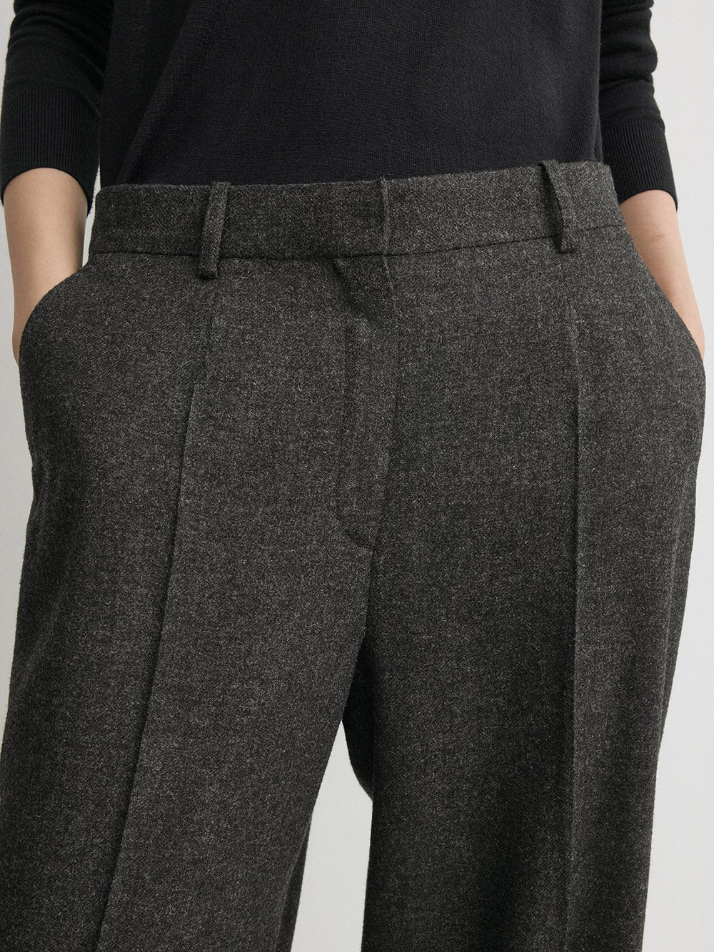 TOTEME-Wide flannel trousers-