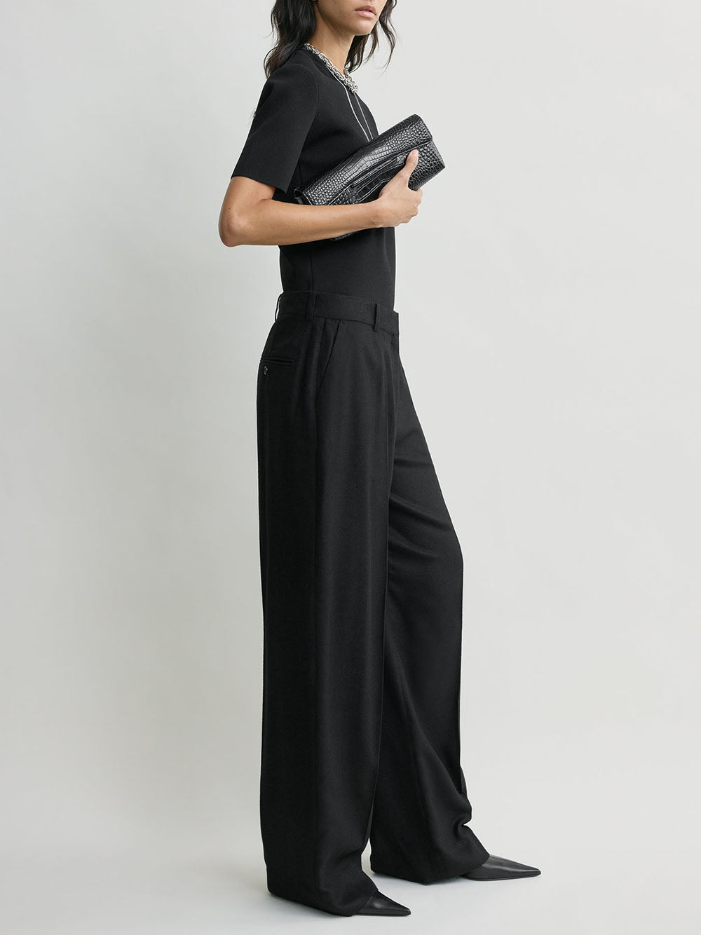 TOTEME-Wide flannel trousers-