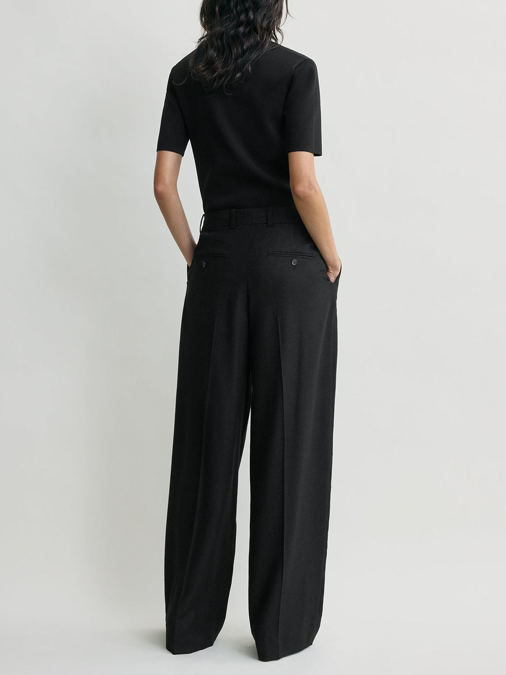 TOTEME-Wide flannel trousers-