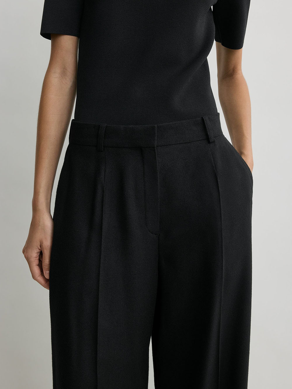 TOTEME-Wide flannel trousers-