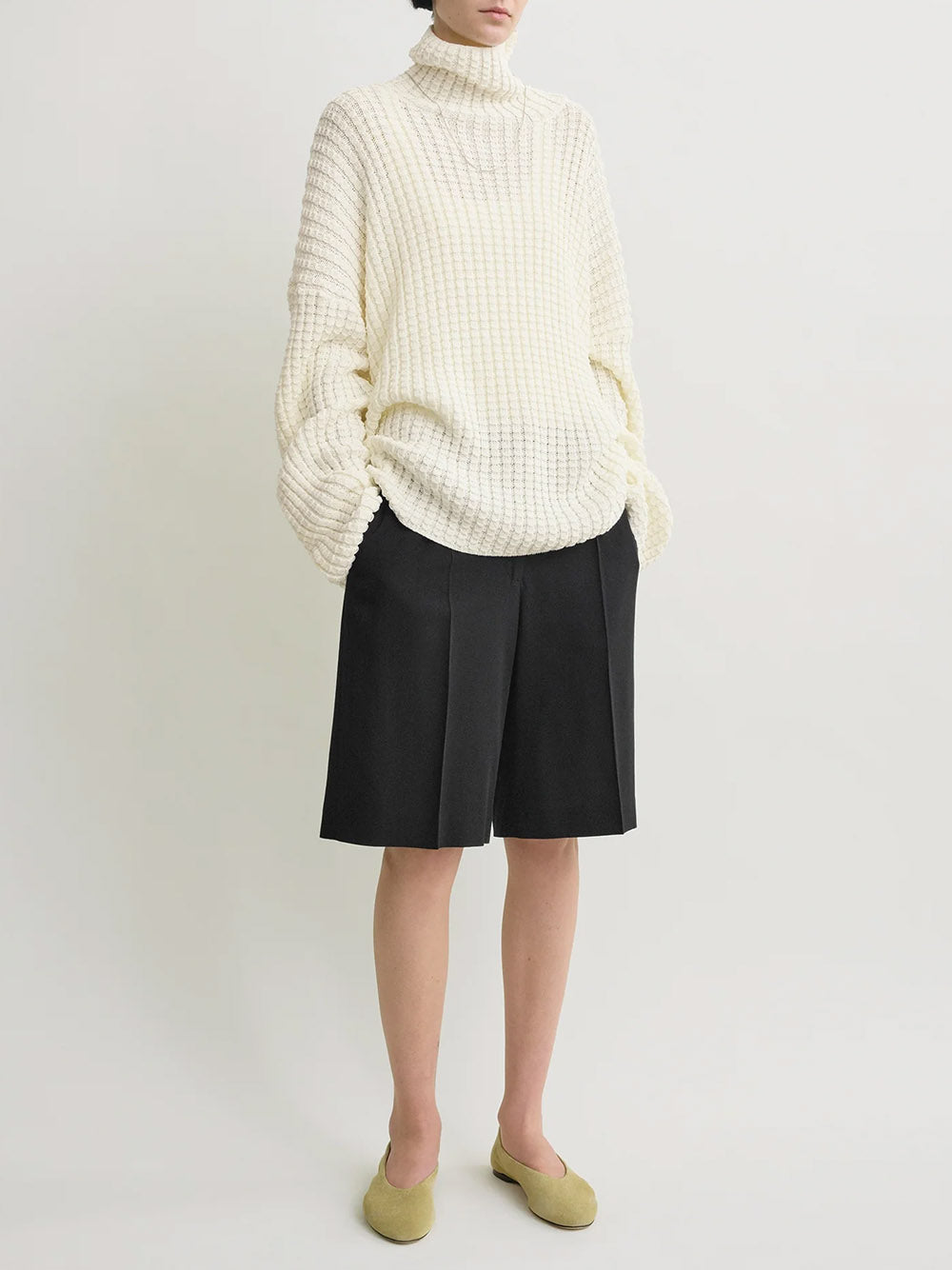 TOTEME-Wide fluid shorts-