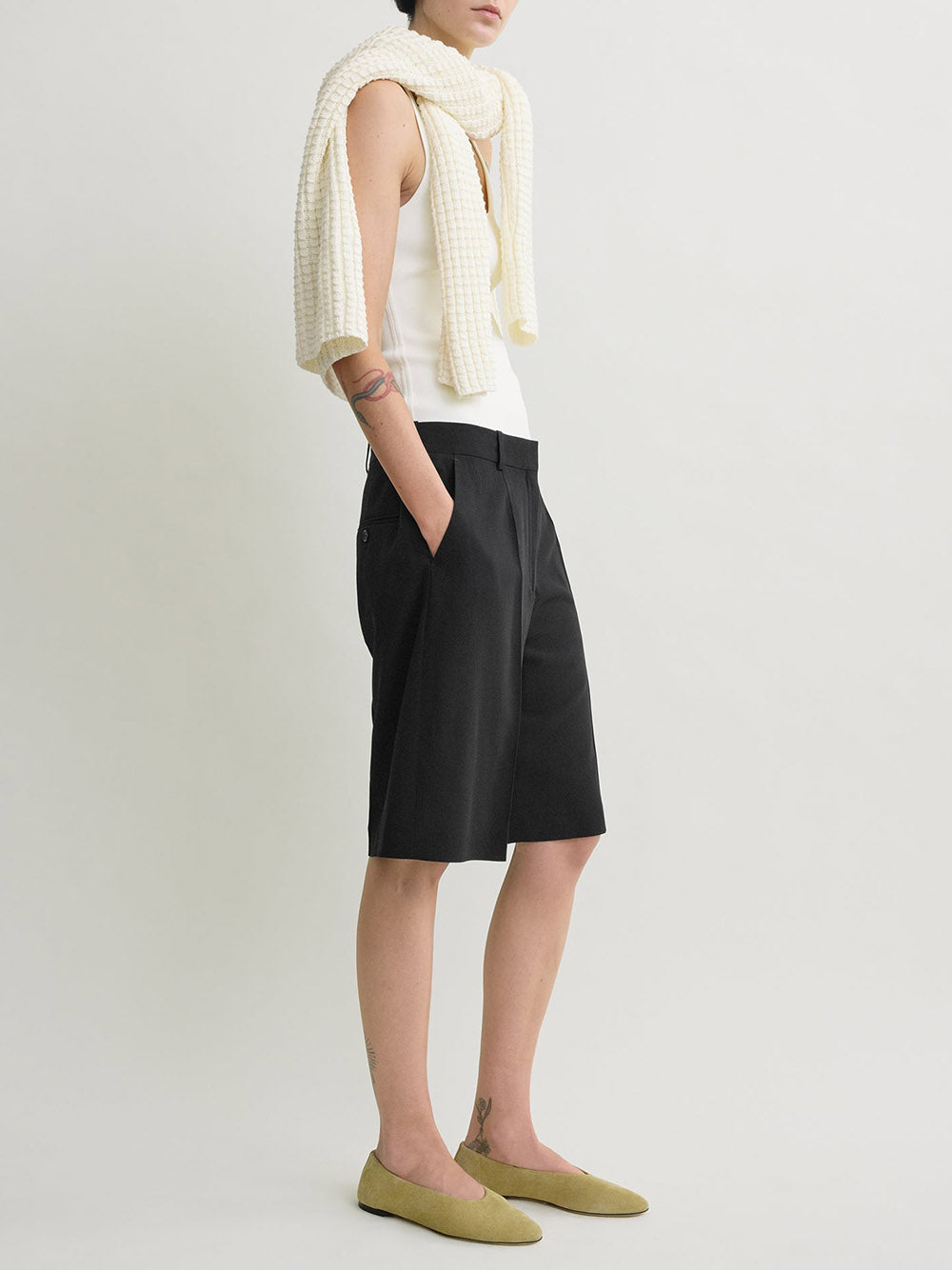 TOTEME-Wide fluid shorts-