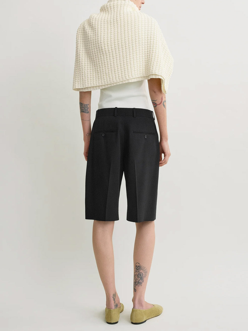 TOTEME-Wide fluid shorts-