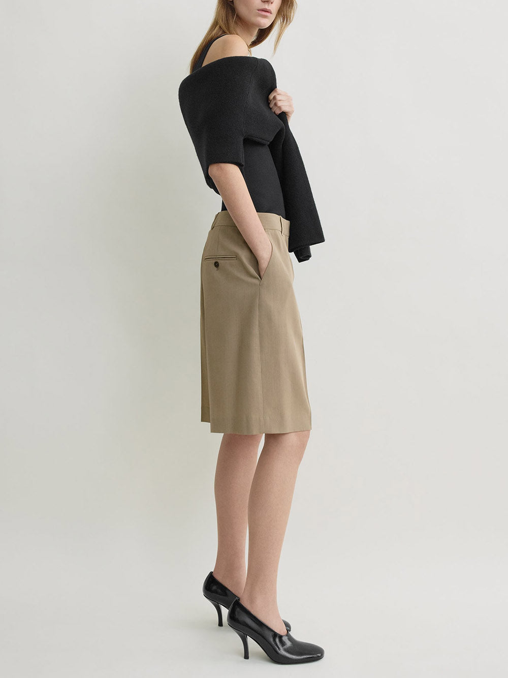 TOTEME-Wide fluid shorts-