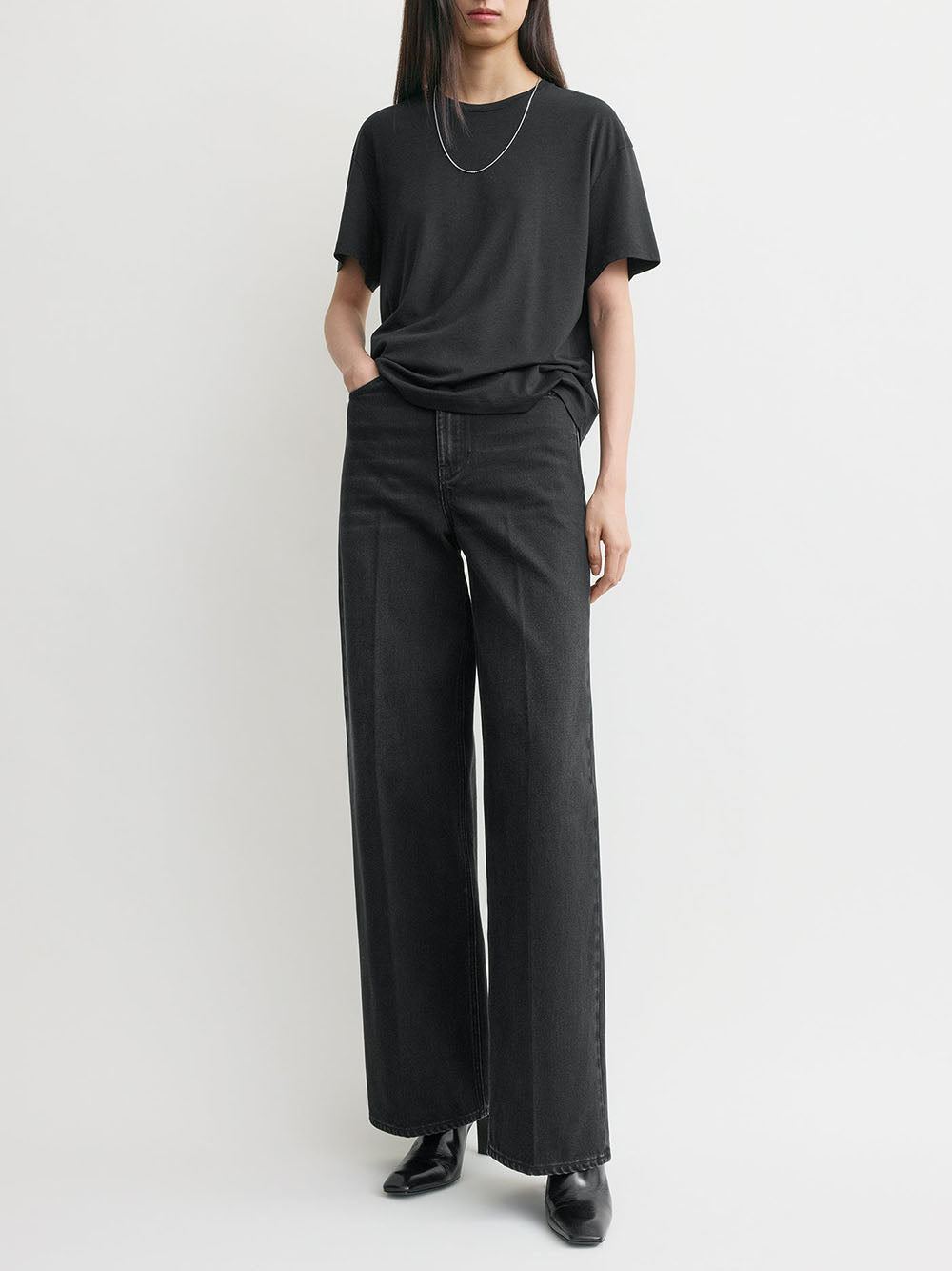 TOTEME-Wide leg denim-