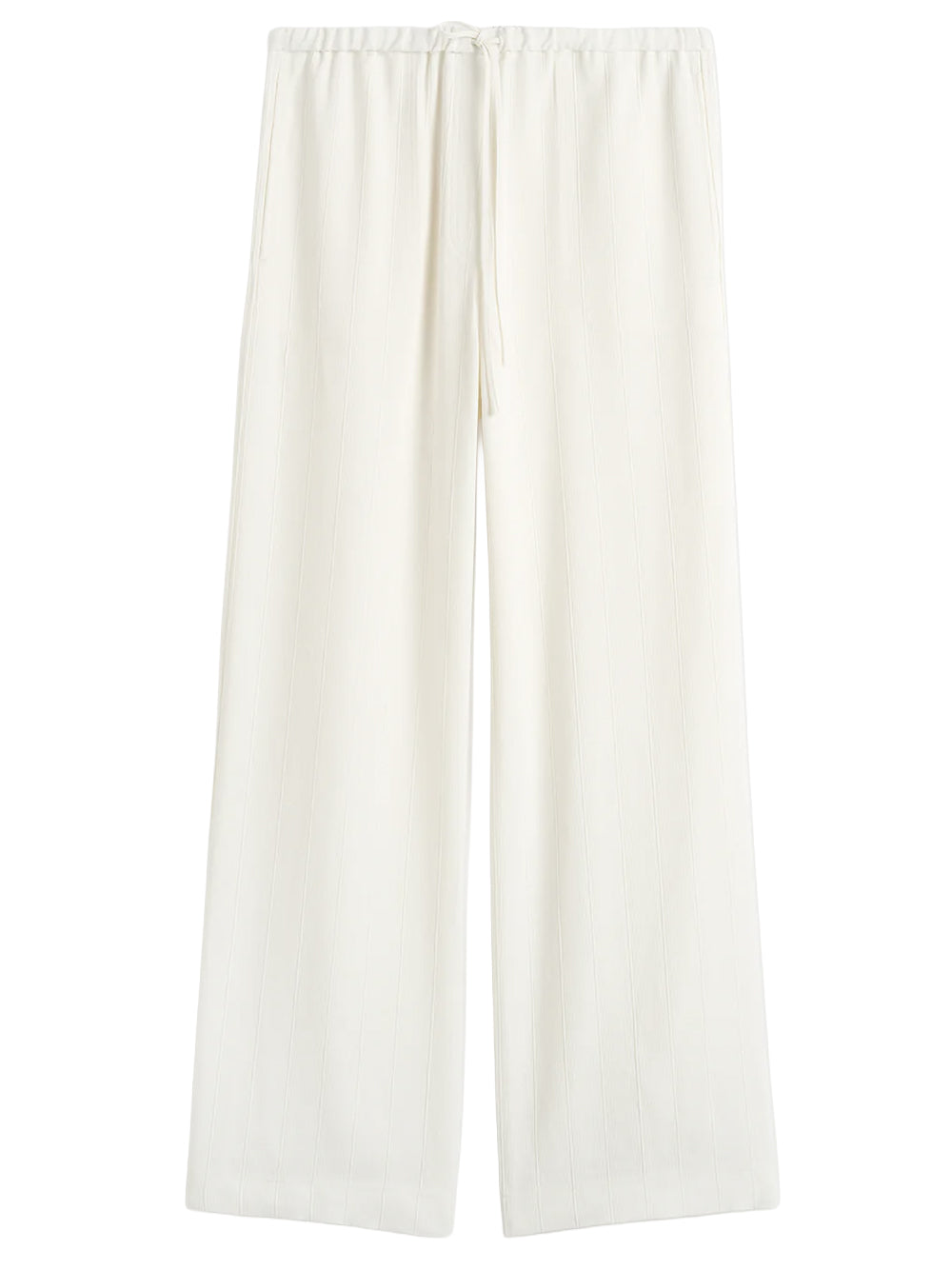 TOTEME-Woven stripe drawstring trousers-