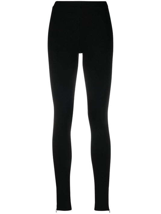 TOTEME-Zip Leggings-211238774 BLACK 200