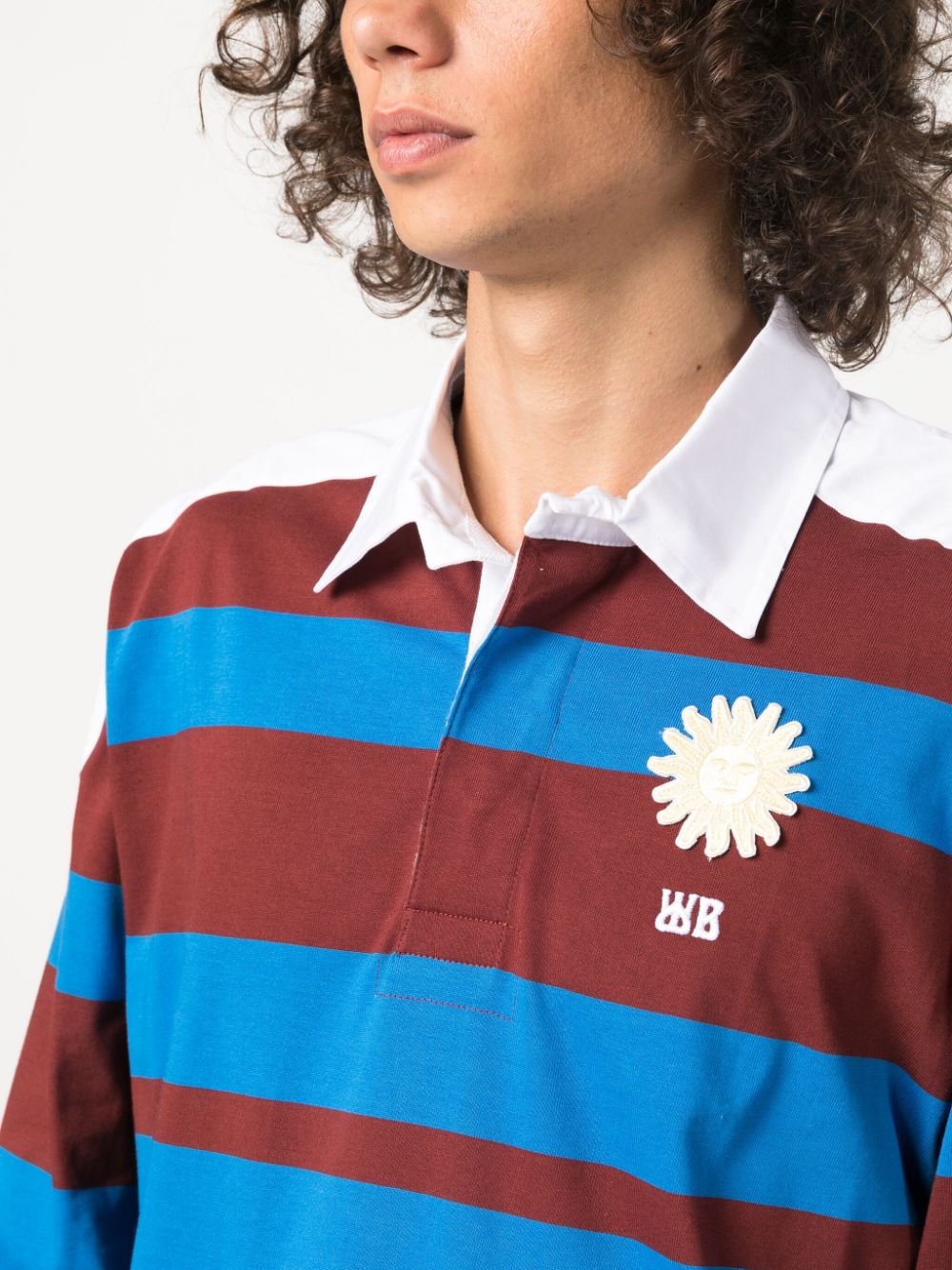 WALES BONNER-CITY POLO-MA23JE06 JE02 534 BLUE AND RED