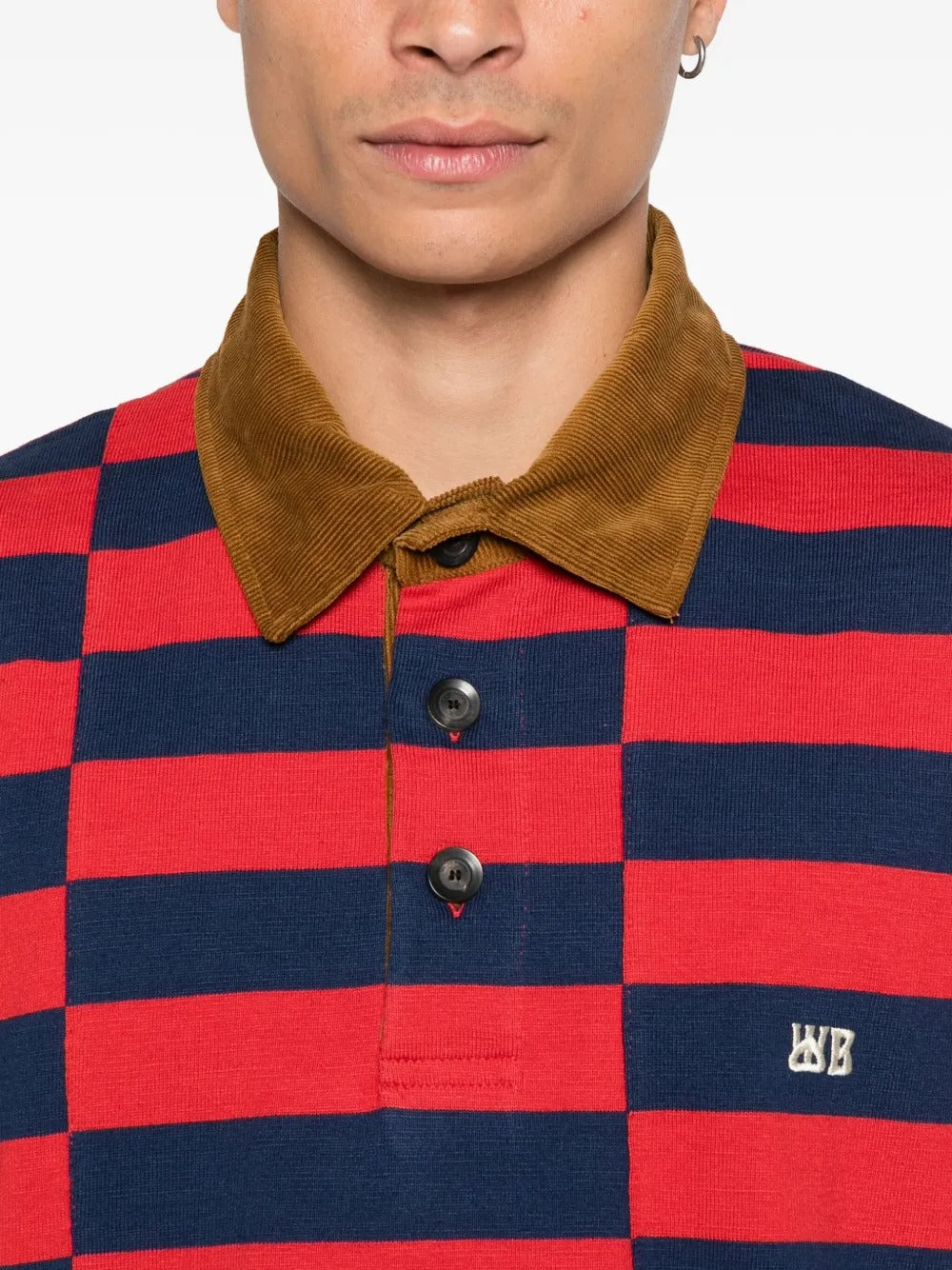 WALES BONNER-CITY POLO-MA25JE22 JE06 1000 RED / NAVY – Dope