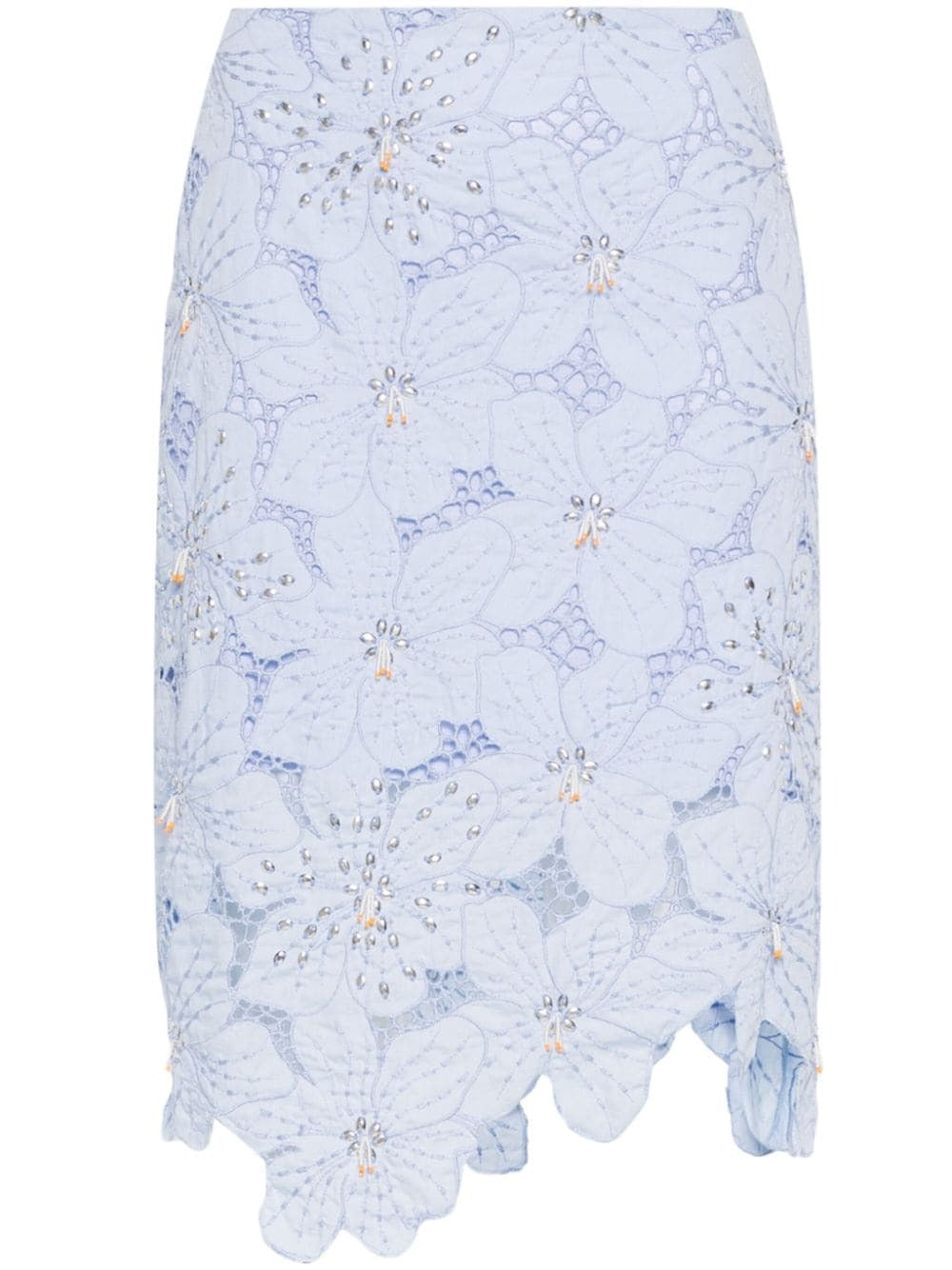WALES BONNER-CONSTELLATION LACE SKIRT-